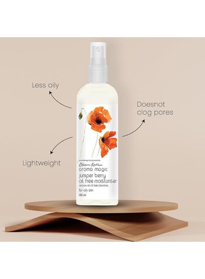Aroma Magic Juniper Berry Oil Free Moisturiser SPF 15 | brightens, fades blemishes & heals acne| cucumber extracts, patchouli & lemon essential oils, jojoba oil| for Oily Skin - 100ml - Image 4
